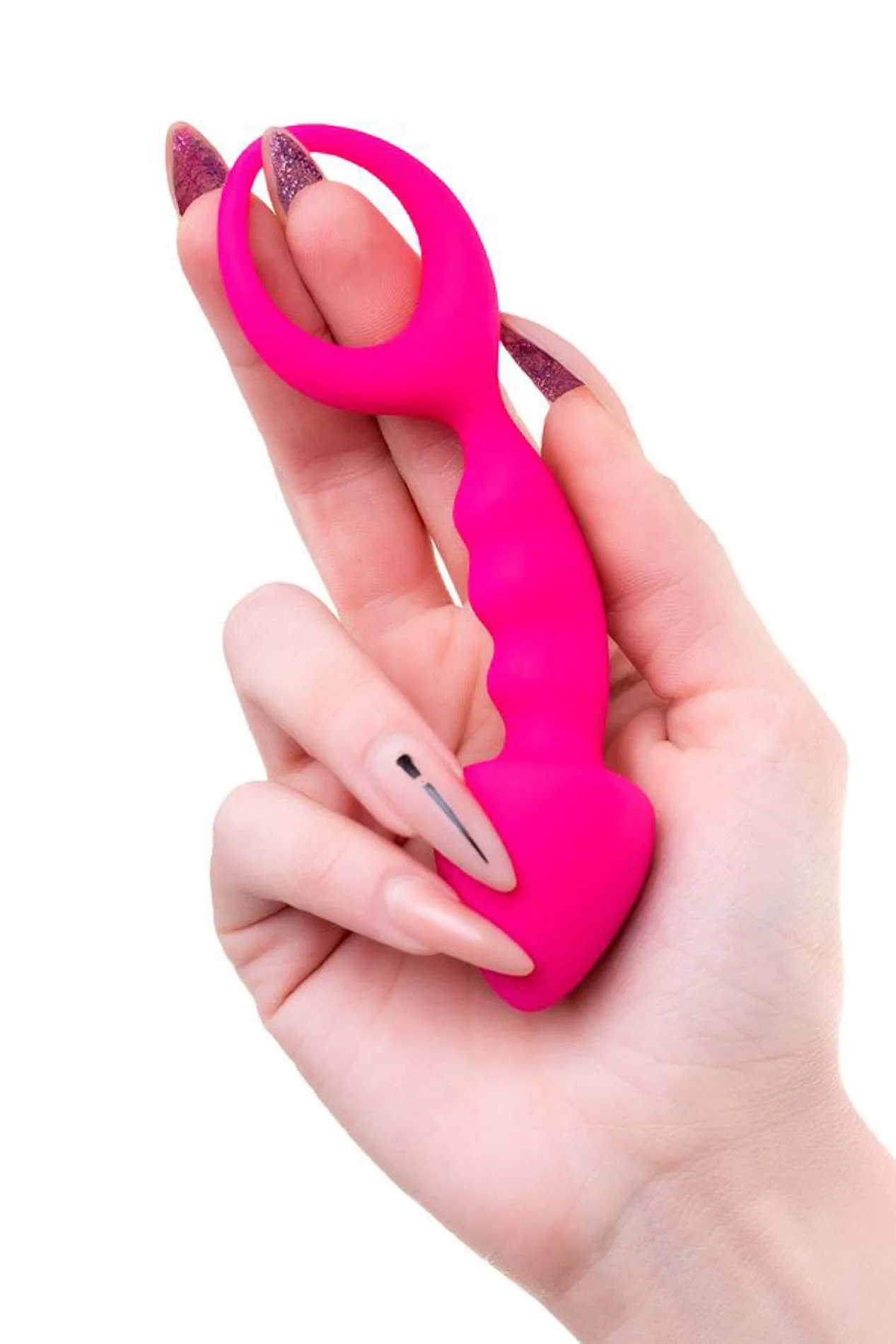 Toyfa Anal Plug Bong - Stymulator analny, Różowy, 12.5 cm