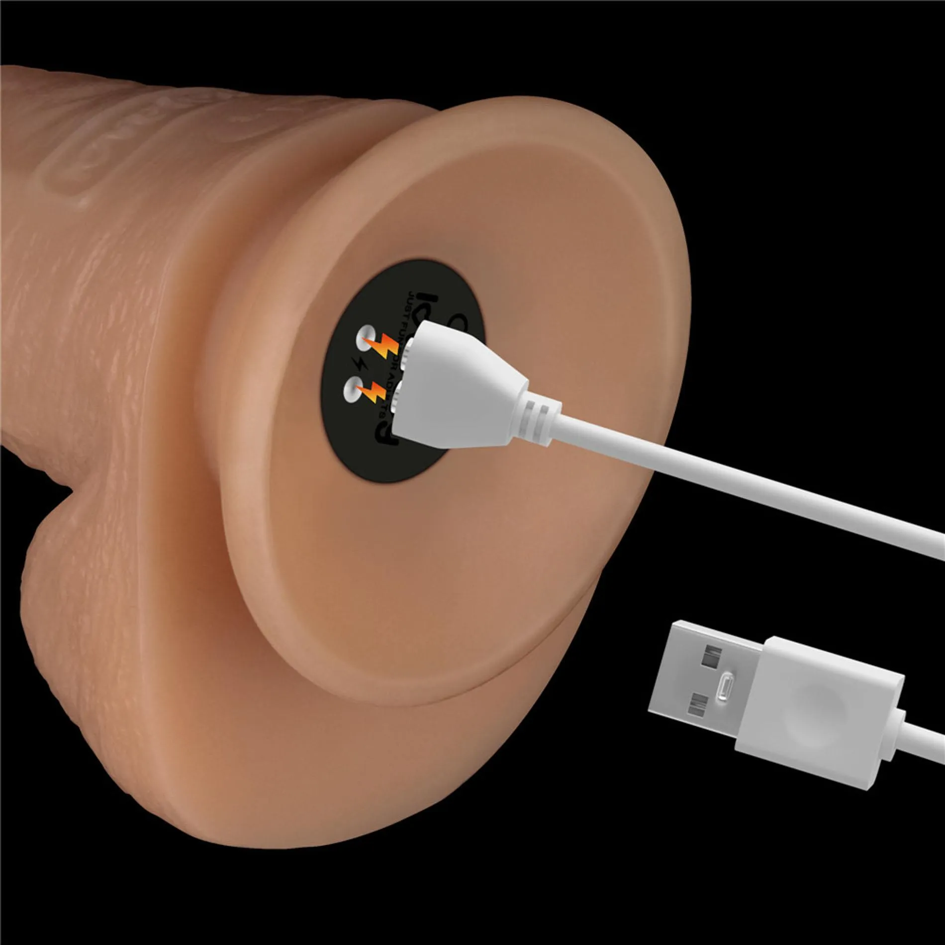 Вибратор Lovetoy Power Basics Cock 8'', 20.3 см (телесный)
