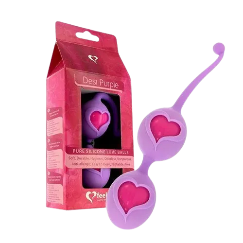 Вагинальные шарики FeelzToys Desi Love Balls, 16 см (фиолетовый)