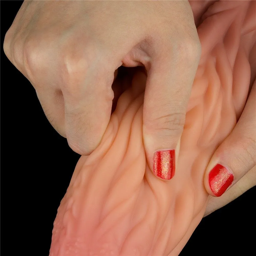 Фалоімітатор Dual-Layered Silicone 10'' Nature Cock, 25 см (коричневий)