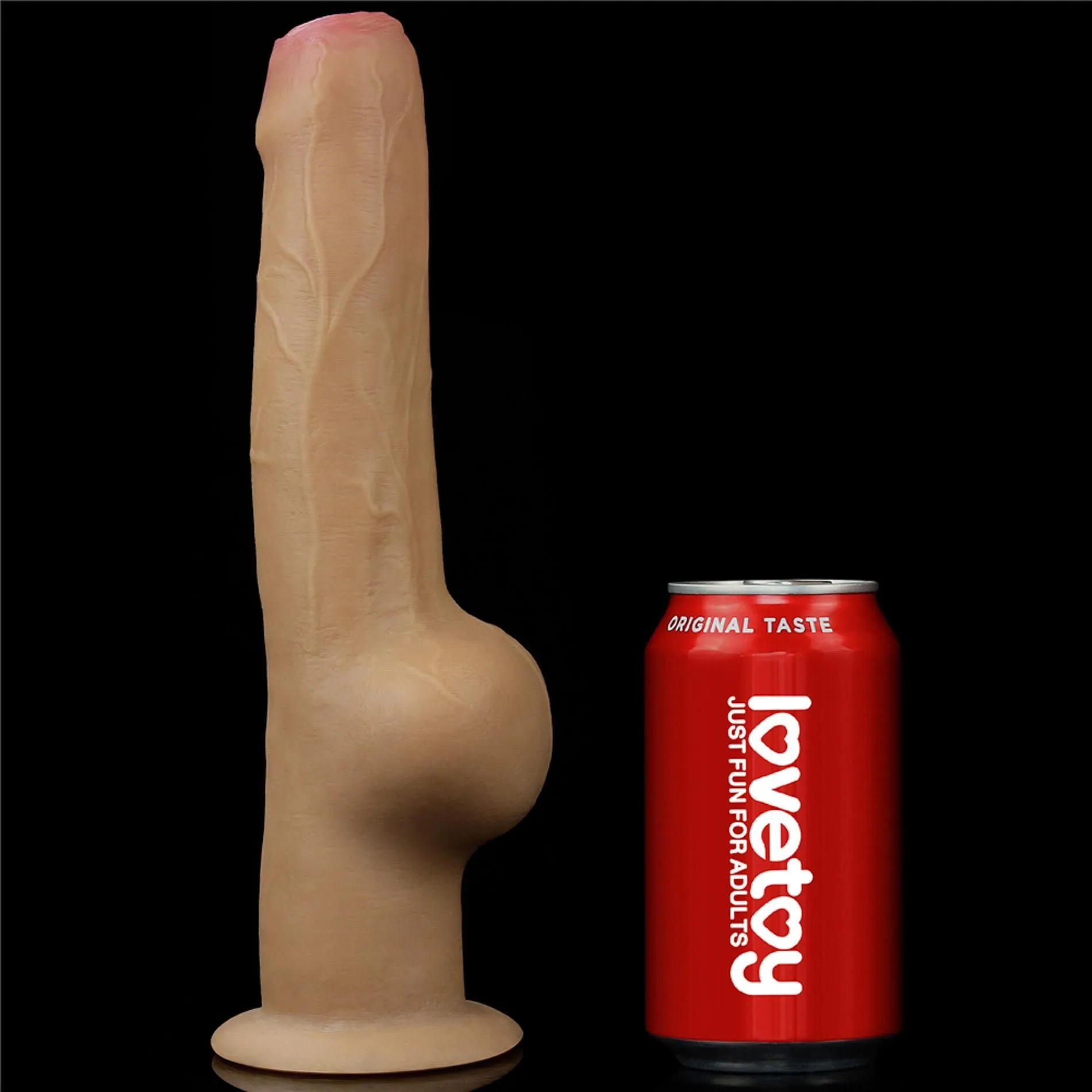 Lovetoy Handle Cock 11'' - Dildo, W kolorze cielistym, 28 cm