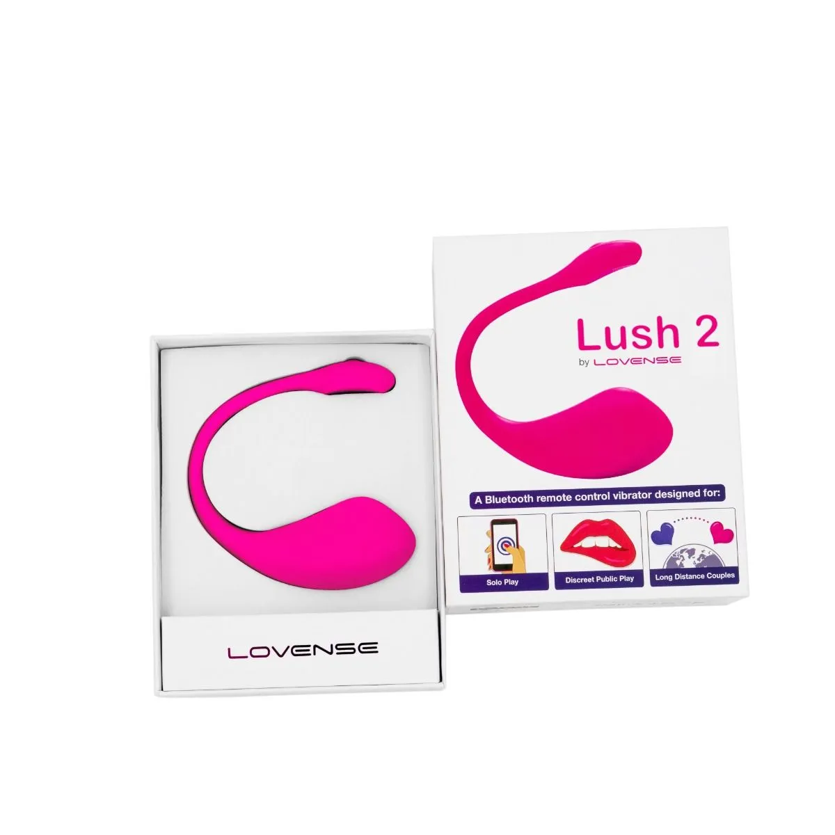 Віброяйце Lovense Lush 2, 18 см (рожевий)