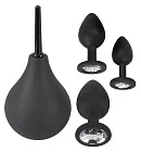 Набір для анальної стимуляції Orion Black Velvets Anal Kit, 4 шт (чорний)