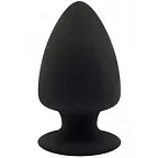 Анальная пробка SilexD Model 1 Size S, 9 см (черный)