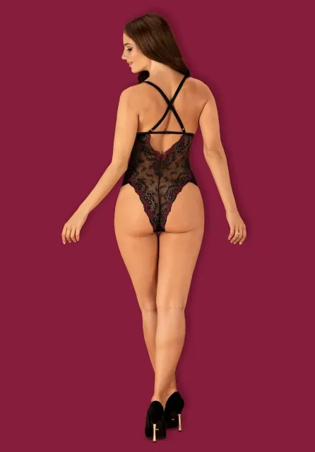 Боди Obsessive Vanessme, S/M (черный)