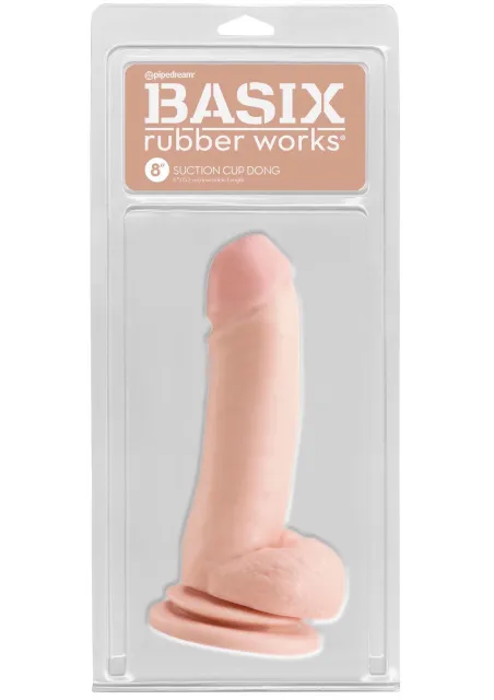 Pipedream Basix 8" Dong - Dildo, W kolorze cielistym, 20 cm