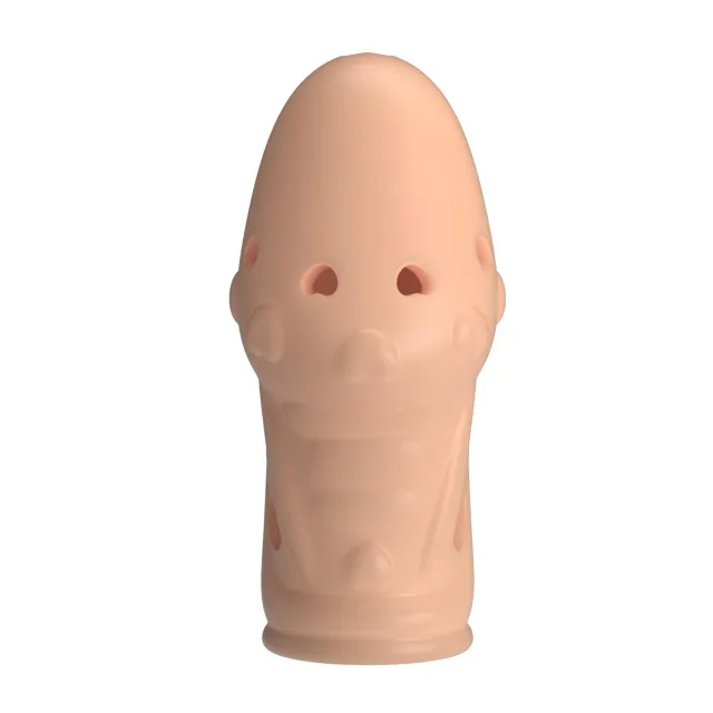 Pretty Love Penis Sleeve Booker - Nakładka na penisa, W kolorze cielistym, 8 cm