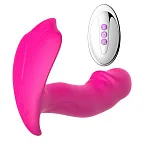 Вибратор в трусики Foxshow Silicone Panty, 12 см (розовый)