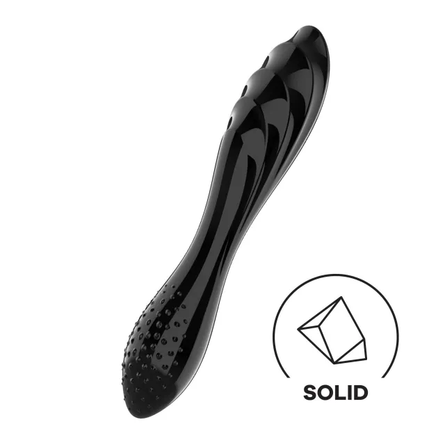 Фаллоимитатор Satisfyer Dazzling Crystal 1, 18.4 см (черный)