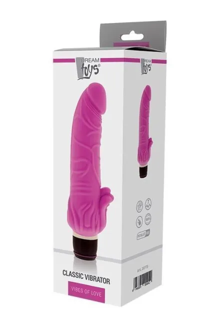 Реалистичный вибратор Dream Toys Classic, 21,5 см (розовый)