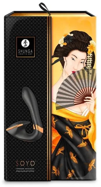 Вібратор Shunga Soyo Intimate, 17 см (чорний)