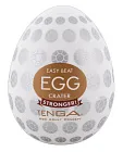 Tenga Egg Stronger Crater - Masturbator jajko, Biały, 7 cm