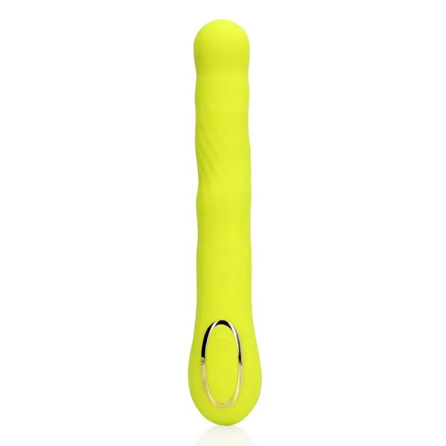 Вибратор Loveline Wiggle G-Spot, 3.4 см (лаймовый)