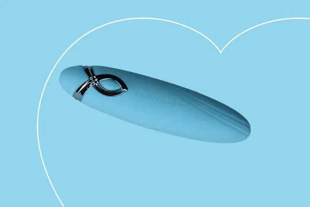 Вібратор FairyGasm PleasureArrow, 11,5 см (блакитний)