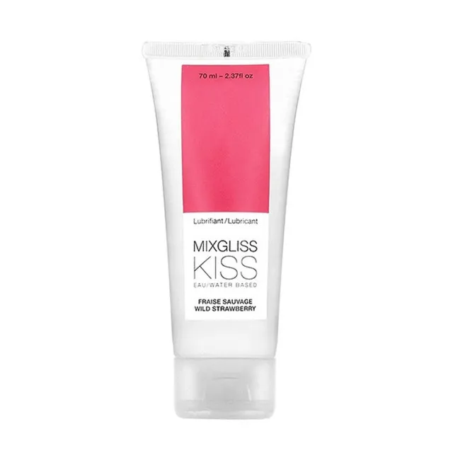 Лубрикант на водній основі MixGliss Kiss полуниця, 70 мл