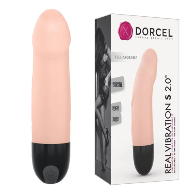 Вібратор Dorcel Real 2.0 S, 15,2 см (тілесний)