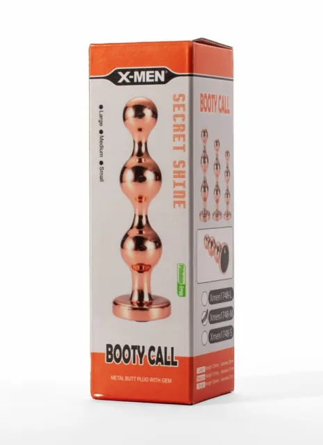 Анальная пробка Secret Shine Booty Call, 11,7 см (золотой)
