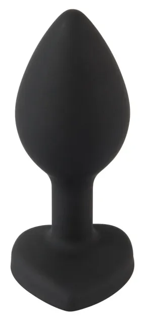 Анальная пробка Silicone Butt Plug, 7.3 см (черный)