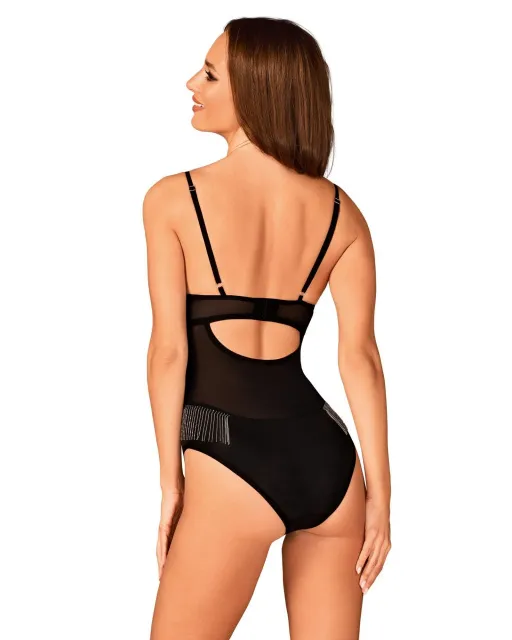 Боди Obsessive Milladis, XS/S (черный)