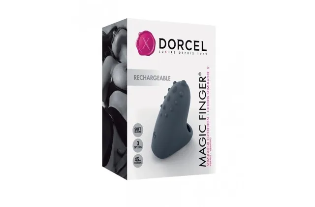 Вибратор на палец Dorcel Magic Finger, 5 см (чёрный)