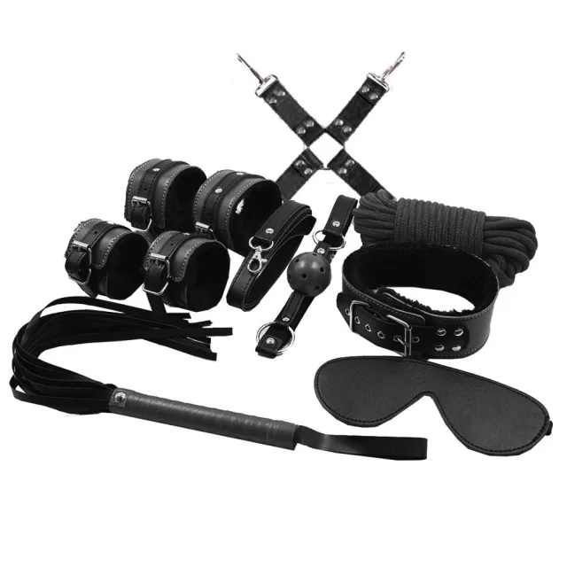 Secret Play Bondage Kit Black -, Czarny, 110 cm