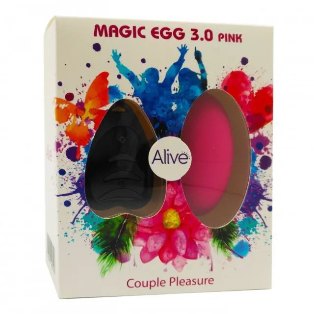Alive Egg 3.0 - Wibrujące jajko, Różowy, 7.3 cm