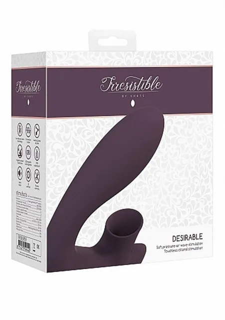 Вакуумный стимулятор клитора с вибрацией Desirable Bendable Air Pulse (фиолетовый)