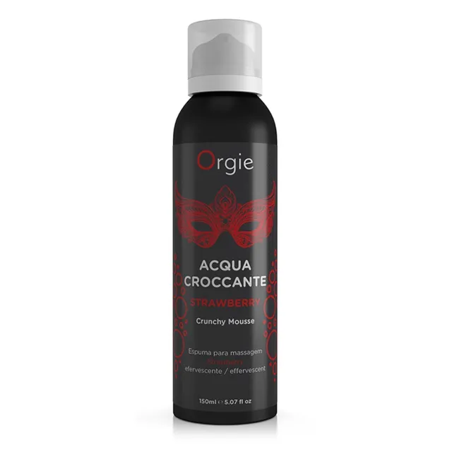 Orgie Acqua Croccante - Pianka do masażu, Przezroczysty, Truskawka, 100 ml