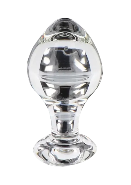 Анальная пробка Glass Worxx Brilliant Star, 9 см (прозрачный)