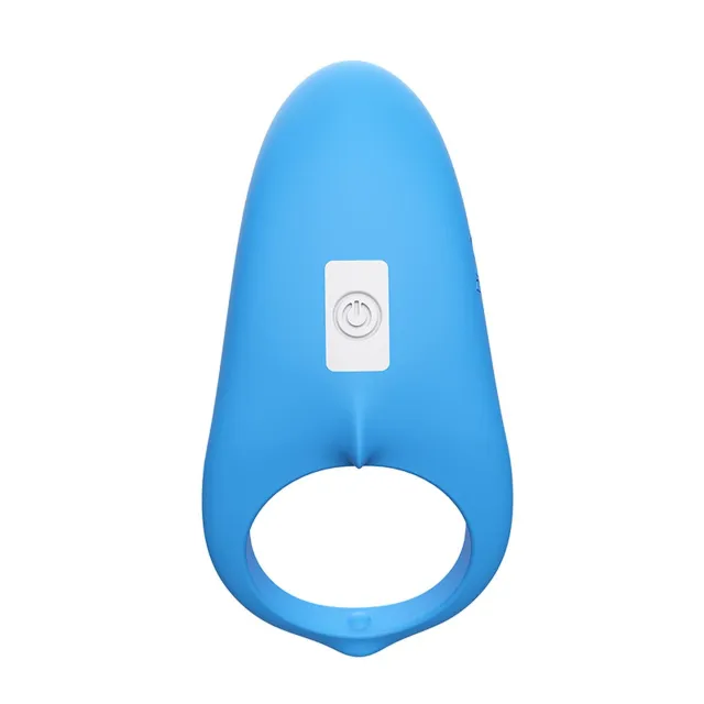 Эрекционное кольцо B - Series Joy Shark, 6 см (синий)