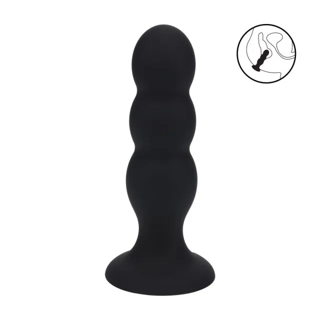 Анальная пробка Levelz Tri Rattle Liquid, 13.5 см (черный)