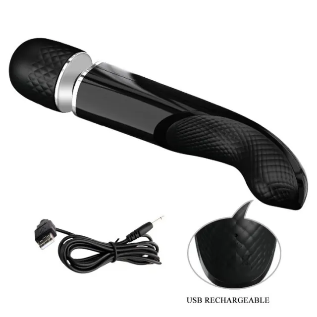 Pretty Love Charming Massager - Wibromasażer, Czarny, 29 cm