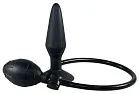 Анальна пробка True Black Inflatable Anal Plug, 15 см (чорний)