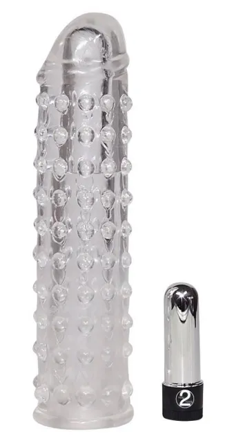 Насадка на пеніс Orion Vibro Penis Sleeve, 16х4 см (прозорий)