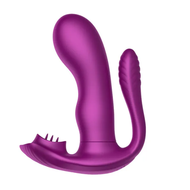 Вібратор B - Series Cute Tongue, 12 см (фіолетовий)