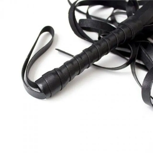 Флогер Toyz4lovers Frusta a frange Squash Whip, 45 см (черный)