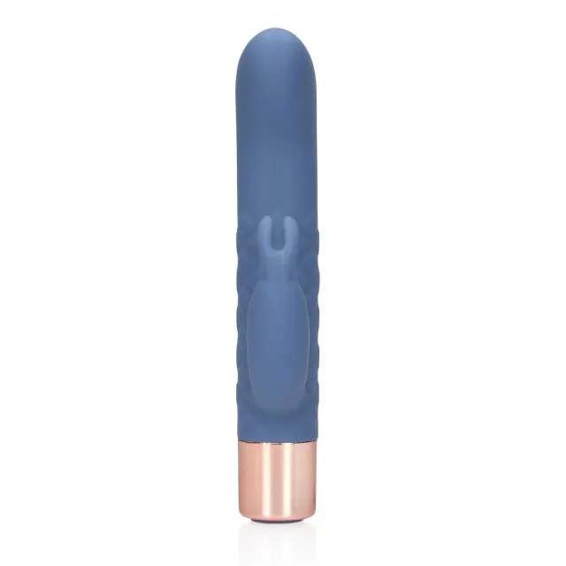 Вібратор-кролик Loveline Mini Rabbit, 14.3 см (синій)