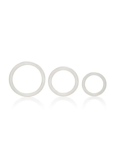 CalExotics Tri-Rings - Pierścień erekcyjny, Biały, 6 cm