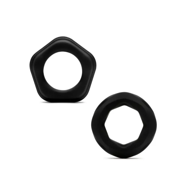 Эрекционное кольцо So Divine Men Classic Joy Ring, 2 шт (черный)