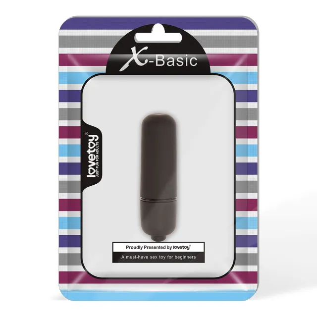 Мини-вибратор X-Basic Bullet Mini, 10 скоростей, 5.9 см (черный)
