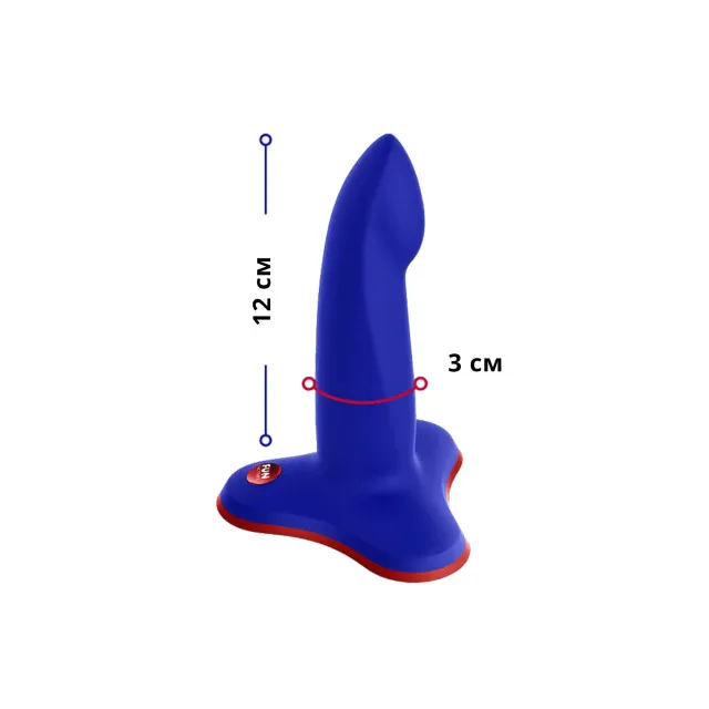Фаллоимитатор Fun Factory Limba Flex S, 12 см (синий)