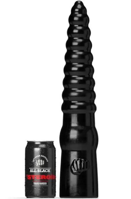 Фаллоимитатор All Black Steroid ABS12 The Home Run, 30 см (черный)