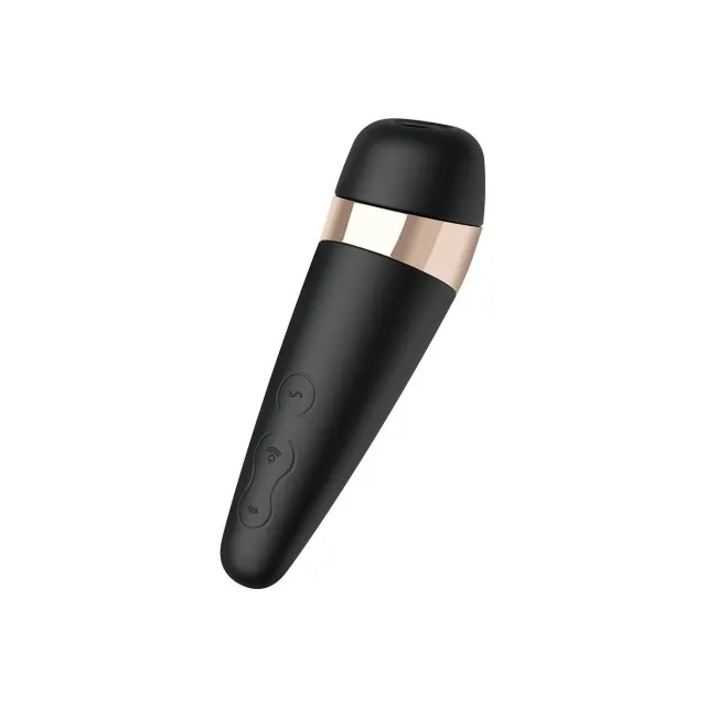 Вакуумний стимулятор клітора з вібрацією Satisfyer Pro 3+ (чорний)