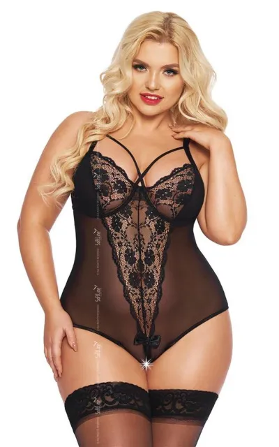 Боди Softline Amanda, 3XL (черный)