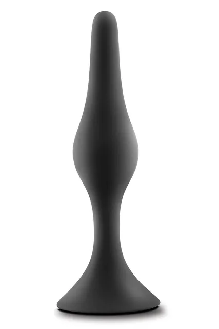 Анальная пробка Anal Adventures Platinum Beginner Plug Medium, 10.8 см (черный)