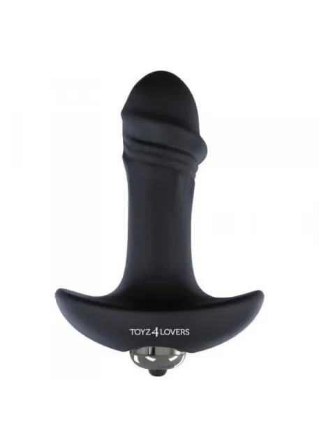 Анальный вибратор Elys Anal Bow Real, 10 см (черный)