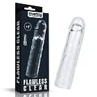 Насадка на пеніс LoveToy Flawless Clear Penis Sleeve Add 2, 19 см (прозорий)