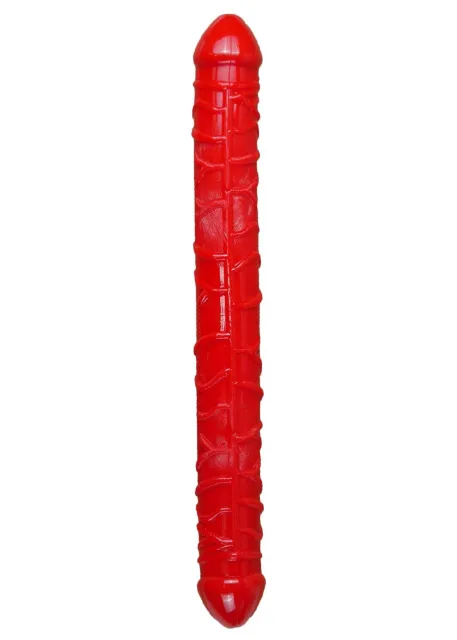 Двухсторонний фаллоимитатор B - Series EasyLove Flexible, 33.5 см (красный)