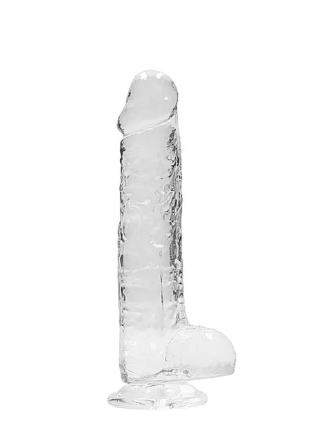 Фаллоимитатор RealRock Crystal Clear 8”, 21 см (прозрачный)