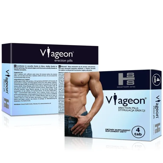 Капсули для підвищення потенції у чоловіків Sexual Health Series Viageon, 4 шт